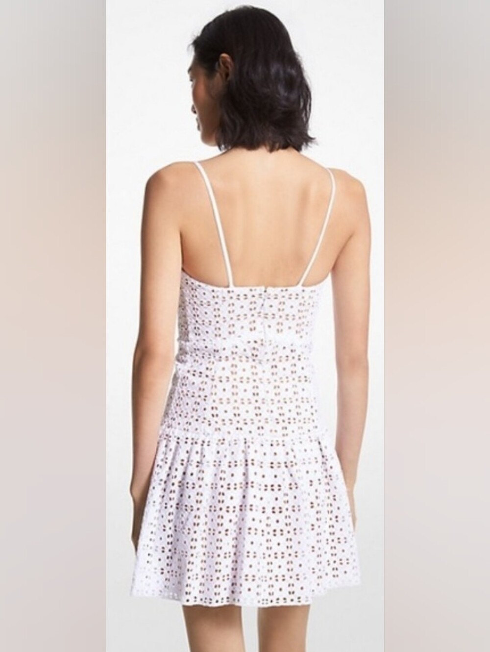Michael Kors White Eyelet Mini Dress - Picture 4 of 5